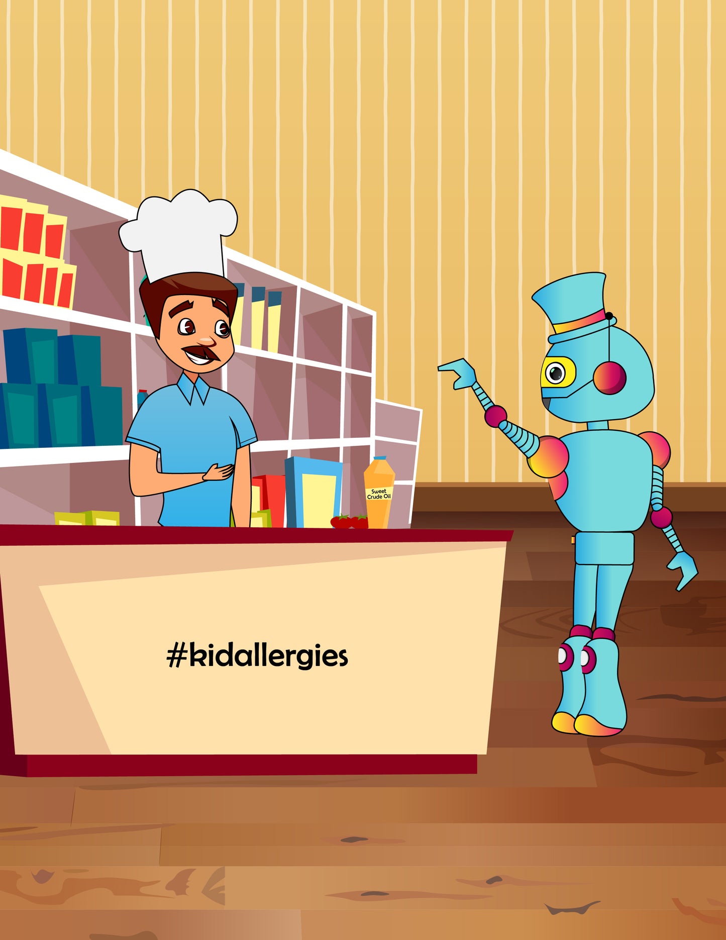 The Robot That Loved Chicken Soup (A Fun Picture Book About Food Allergies, Friendship, and Problem-Solving!)