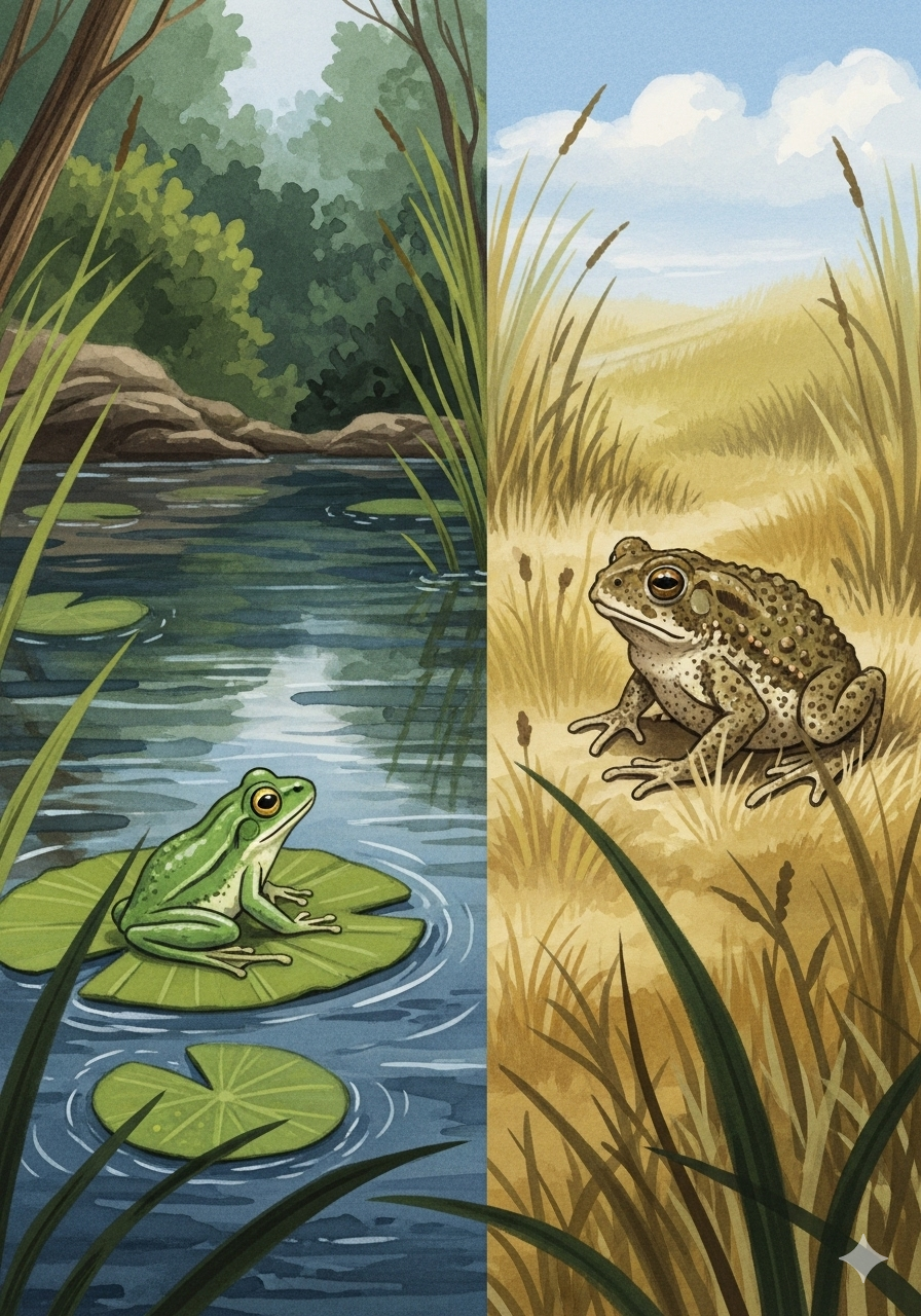 When a Frog is a Frog and a Toad is a Toad