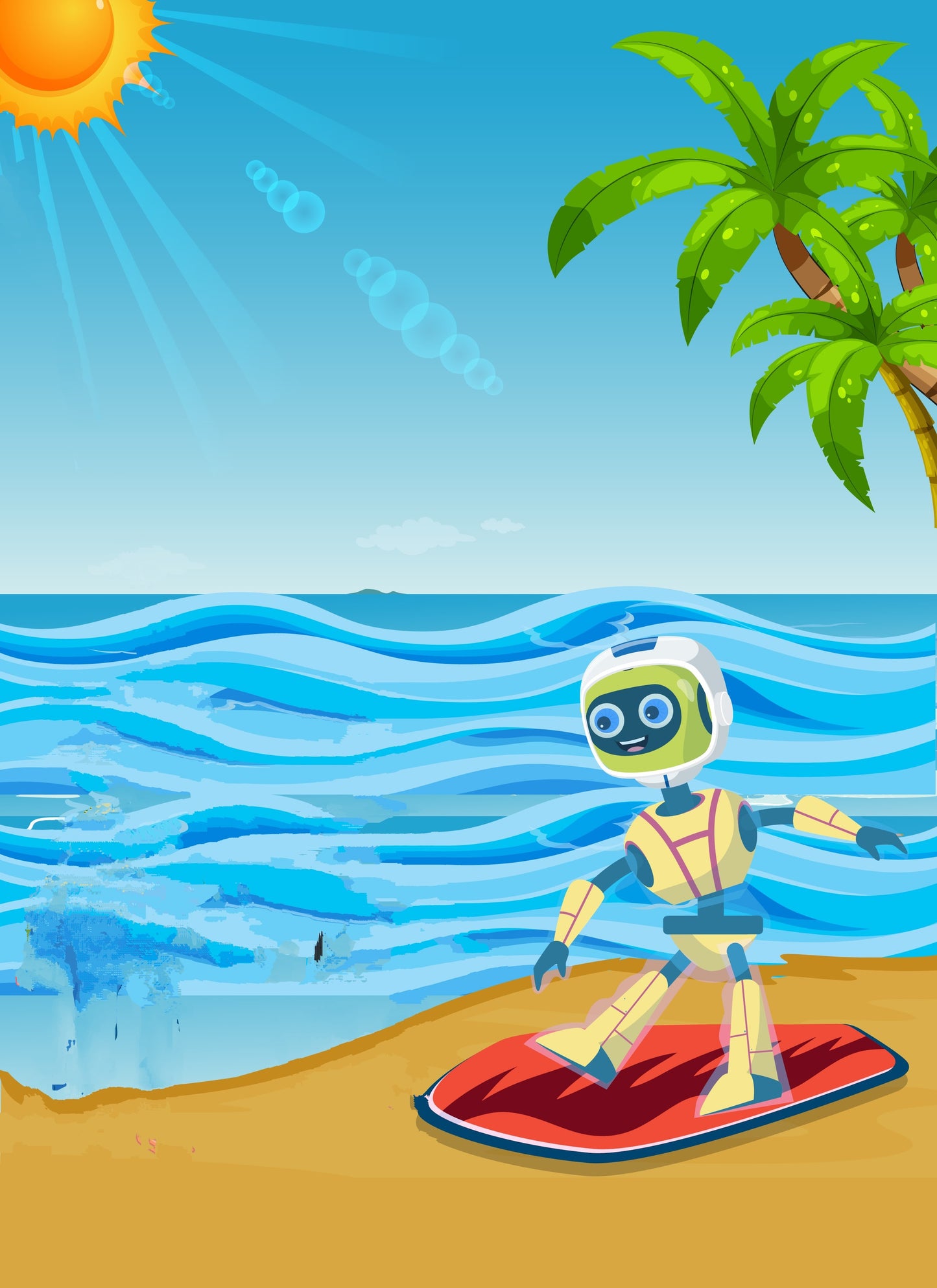 The Robot That Learned To Surf! - A New Picture Book Teaching Kids About Allergies, Inclusion, and Problem-Solving